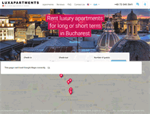 Tablet Screenshot of luxapartments.ro
